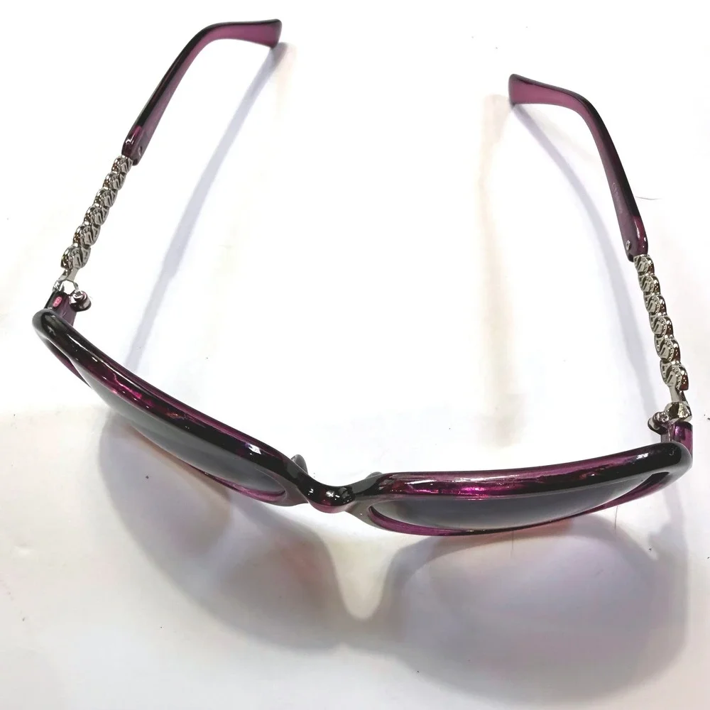 Oversized Purple Butterfly Sunglasses Italy Design Gradient Lens